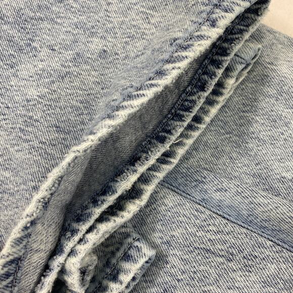 Rewash Wide Leg Jeans Junior Size 11 Acid Wash Denim Crop Classic Rise Distress - Picture 12 of 12